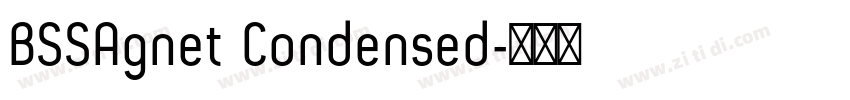 BSSAgnet Condensed字体转换
